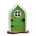 piaybook Ornaments Miniature Gnome Home Window And Door For Trees Yard Art Garden Sculpture Decor Hanging Rings For Home Decor Green