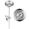 Meat Thermomete for Charcoal Grill Barbecue Temperature and Heat Indicator Temp Gauge Stainless Steel Surface for Meat Cooking