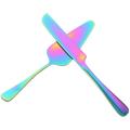 Cake Knife Spatula Kitchen Gear Pasties Cake Dividing Tool Gold Suit Mousse Cake Cutter Cake Cutter and Spatula Banquet
