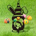 Aihimol Acrylic Stakes Rabbit Gnome Stake - Courtyard Art Outdoor Decoration - Easter St. Patrick s Day Lawn Garden Decorative Statue Sculpture Garden Stakes