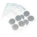 100 Pcs Coffee Foil Lid Stickers Coffee Ground Espresso Foil Reusable Coffee Aluminum Lids Seals Foil Lid