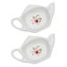 4 Pcs Tea Bag Saucer Tea Bags Household Teabag Holders Coffee Spoon Rest Appetizer Plates Teabag Storage Plates