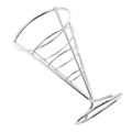 Cone Snack Holder Display Shelf Basket Stainless Steel Rack Stand Metal Brackets Storage Fries Chip French