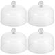4 Pieces Food Dust Cover Tent Veggie Tray Protector Food Dome Food Glass Dome Transparent Food Dome