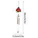 Cglfd Clearance Metal Wind Chime Iron Art Painted and Painted Wind Chime Hanging Decoration