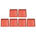 6pcs Flowerpot Bonsai Trays Flowerpot Pads Bonsai Trays Holders Pottery Saucer Pot Flower Pot Holder Gardening Planter Tray ( Red )