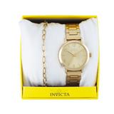 Invicta Wildflower Women's Watch - 34mm Gold With Bracelet Set (47271)