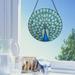 RKZDSR Home Decorations Balcony Hanging Decorations: New Colored Glass Pendant Peacock Glass Pendant Home Decoration Balcony Pendant