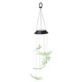 FRCOLOR Dragonfly Wind Bell Lamp Solar Powered Coloful Outdoor Wind Bell Lamp for Garden Walkway Yard