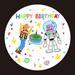 Happy Birthday Projection Light Birthday Party Decoration Projector Portable Electronic Birthday Party Ambient Lamp Birthday Gifts for Children and Friends