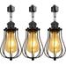 Kiven 3-Light H-Type Track Lighting Heads Modern Track lighting Pendant with Flexible Gooseneck Adjustable Decorative Track Lighting Fixture for Kitchen Island Restaurant Hallway Matte Black Finish