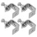 4pcs Small C Clamp Heavy Duty 1 Inch Flange Clamp Woodworking Clamp Accessory