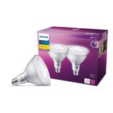 1 Pc Philips Par 38 E26 (Medium) Led Floodlight Bulb Bright White 120 Watt Equivalence 2 Pk