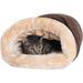 Mocha Cat Bed Size 22-Inch By 14-Inch