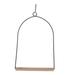 Parrot Swing Perch Wooden Parrot Swing Hanging Bird Stand Bird Swings Budgie Swing Toys Hammock Hanging Climb Hanging Parrot for Parakeet Black