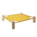 Raised Dog Bed Portable Pet Bed Wooden Rack Pet Bed Breathable Cat Bed Dog Hammock Bed