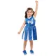 buttinette Cheerleader Kleid Wild Chicks für Mädchen, blau/weiß