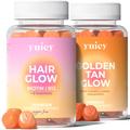 yuicy - Hair & Tan Duo Vitamin Gummies - zuckerfrei Vitamine