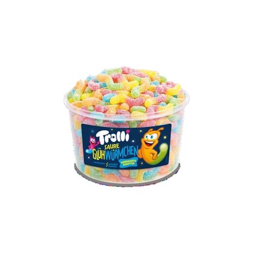 Trolli Weingummi Saure Glühwürmchen 150 Stück (1,05kg)