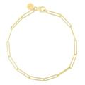 Royal Chain 18 in. 14K Yellow Gold Wire Paperclip Link Chain with Pear Shaped Lobster Clasp