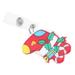 Christmas Glitter Telescopic Crocodile Clip Rotating Easy-pull Buckle Alligator ID (Christmas Stocking) Retractable Badge Holders with Reel Bulk Tree Clips Nurse Staff