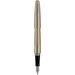 metropolitan collection fountain pen gold barrel classic design medium nib medium nib black (91119)