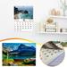 ZKCCNUK 2024 Calendar A3 Size 2024 Border European And American English Style Photos Wall Mounted Calendar Monthly Different Photos 2024 Calendar 12 Month Planner Clearance
