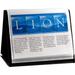 Lion Flip-n-tell Display Easel Book - Letter - 8.50 X 11 - 40 Sheet Capacity - 20 Pockets - Polypropylene - Black - 1 Each (LIO39008)