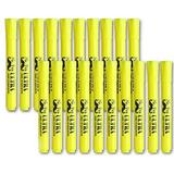 Mr. Pen Yellow Highlighters Tank Style Highlighter Pack of 20 Highlighters Markers Highlighter Pen Yellow Fluorescent Highlighter Chisel Tip Yellow Marker Bulk Highlighter Liquid Highlighter