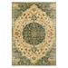 KAS Rugs Casablanca Distressed & Traditional Moroccan Area Rug - Teal 9 10 Round