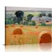 JEUXUS Claude Monet Canvas Wall Art - Haystack at Giverny Poster - Monet Impressionists Aesthetic Posters for Living Room Bedroom Office