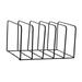 koolsoo File Sorter 5 Slot Magazine Holder Rack Decorative Multifunction Desk Office Supplies Organizer for Home Folder Office Decor Black