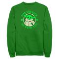 Men's Mad Engine Kelly Green The Mandalorian Grogu May the Luck Be with You St. Paddy's Day Graphic Fleece Sweatshirt