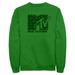 Men's Mad Engine Kelly Green MTV Clover Logo St. Paddy's Day Graphic Fleece Sweatshirt