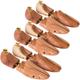 TecTake Shoe Tree 3 Pairs, Luxury Cedar Wood 46-48 - Brown