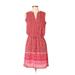Gap Casual Dress V Neck Sleeveless: Red Dresses - Women's Size X-Small