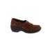 Born Crown Mule/Clog: Slip On Wedge Casual Brown Print Shoes - Women's Size 7 - Round Toe