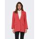 Longblazer ONLY "ONLLANA-BERRY L/S OVS BLAZER TLR NOOS" Gr. 38 (M), rot (cayenne) Damen Blazer