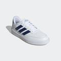 Sneaker ADIDAS SPORTSWEAR "COURTBLOCK" Gr. 45, blau (cloud white, dark blue, halo silver) Schuhe Schnürhalbschuhe