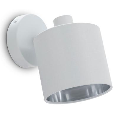PACO HOME Wandleuchte "ANIKA", silber (weiß, silber), Ø 12,2cm H: 19cm, Lampen, auch als Deckenleuchte einsetzbar Image