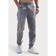 Jogger Pants JOHN DEVIN "Jogg Pants", Herren, Gr. M (48/50), N-Gr, grau (grau, denim), Jeans, Obermaterial: 65% Baumwolle, 33% Polyester, 2% Elasthan, unifarben, casual, bequem lang, Hosen Schlupfjeans, Joggpants mit elastischem Bund aus weicher...