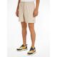 Sweatshorts TOMMY JEANS "TJM BEACH FLEECE SHORTS" Gr. S, N-Gr, beige (newsprint) Herren Hosen Shorts