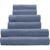 Handtuch KLEINE WOLKE "Bao, Größe 50/100", blau (mare), B:50cm L:100cm, Frottier, Frottier, Handtücher (Packung), Uni Farben, Bordüre an der Oberseite