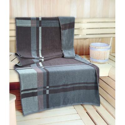 Saunatuch KINZLER "Wellness, Sauna - Größe 90/200 cm", grün (salbei), B:90cm L:200cm, Jacquard, Baumwolle, Handtücher (Packung), leichte Qualität, verschiedenen Designs, auch als 2er Set Image