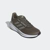 Laufschuh ADIDAS PERFORMANCE "RUNFALCON 3", Gr. 42, grün (olive strata, silber metallic, putty grau), Textil, Synthetik, sportlich, Schuhe