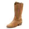 Westernstiefel LASCANA, Damen, Gr. 41, braun (camelfarben), Obermaterial: 100% Textilmaterial. Futter: 100% Lederimitat. Decksohle: 100% Lederimitat. Laufsohle: 100% Synthetik, unifarben, modisch, Schuhe Cowboystiefel Schlupfstiefel Sommerstiefel,...