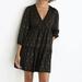 Madewell Dresses | Madewell Black And Gold Mini Dress | Color: Black | Size: M