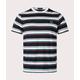 Fred Perry Mens Stripe T-Shirt - Colour: 560 Ecru - Size: Medium