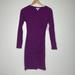 Nine West Dresses | New Nine West Long Sleeve Dress Sz Small Plum | Color: Purple | Size: S