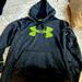 Under Armour Shirts | Men’s Marled Grey Under Armour Hoodie With Large Logo, Size Small | Color: Gray | Size: S